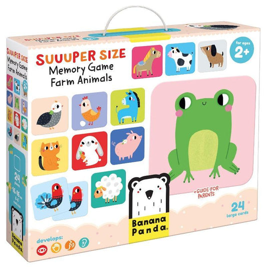 Super size farm memory game Farm Animals Banana Panda