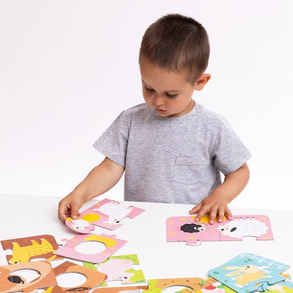 Match the farm animals puzzles 2+ Banana Panda