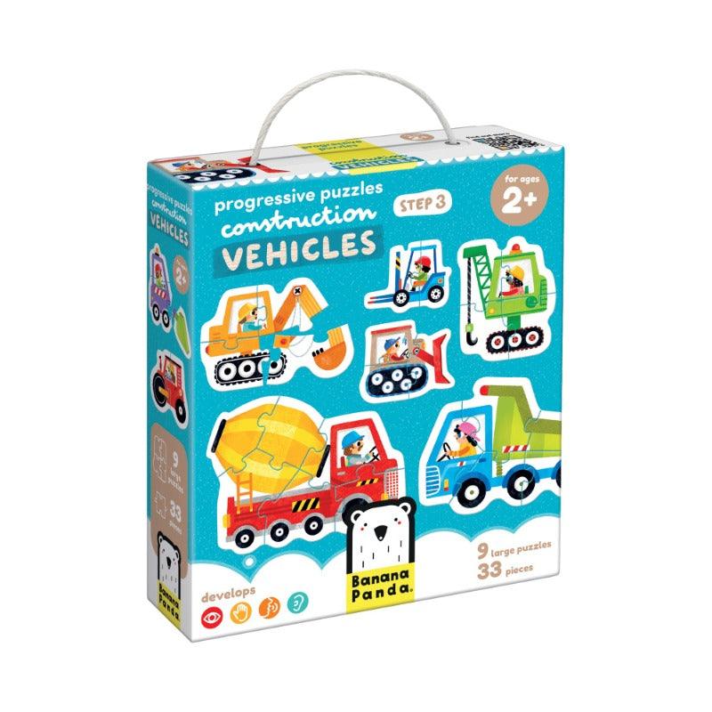 Progressive puzzles constrution vehicles 2+, Banana Panda