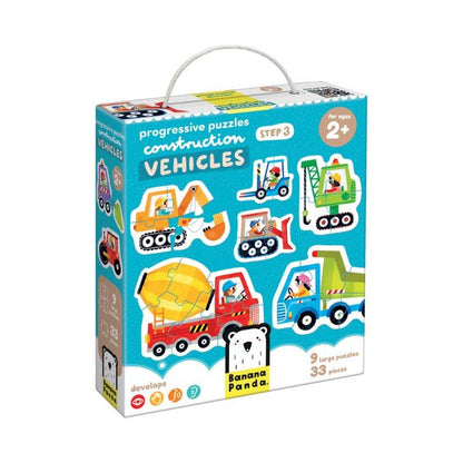 Progressive puzzles constrution vehicles 2+, Banana Panda