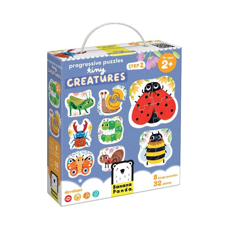 Progressive puzzles tiny creatures 2+ Banana Panda