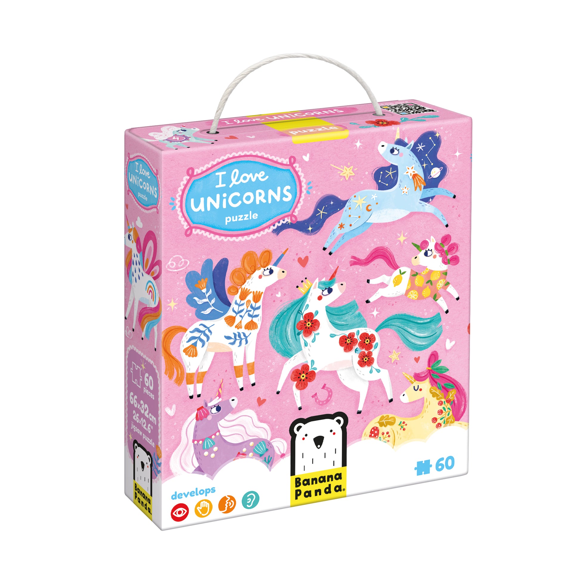 I Love Unicorns Puzzle 4+, Banana Panda