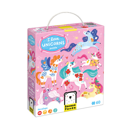 I Love Unicorns Puzzle 4+, Banana Panda