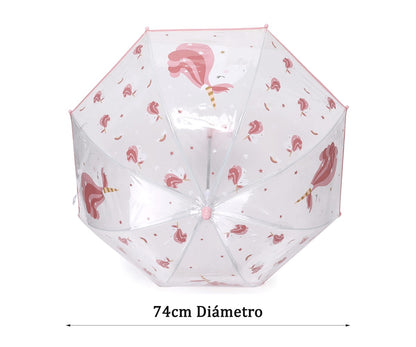 Chapéu de Chuva Transparente, Magical Unicorn