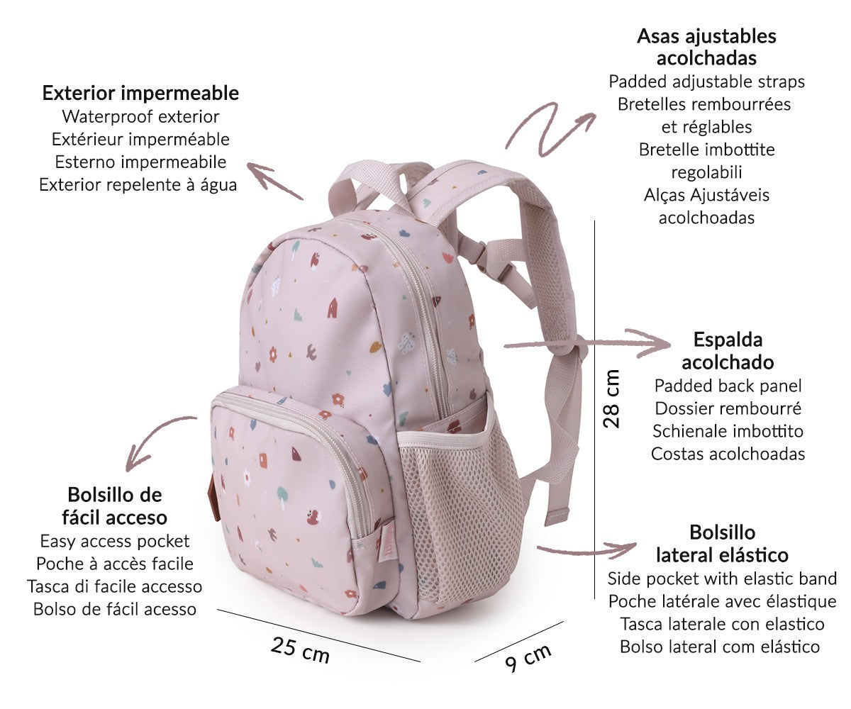 Mochila infantil Creche e Pré-escolar Geometric Nature, Tutete
