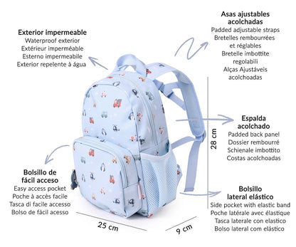 Mochila Infantil  Creche/Pré-escolar, City Cars