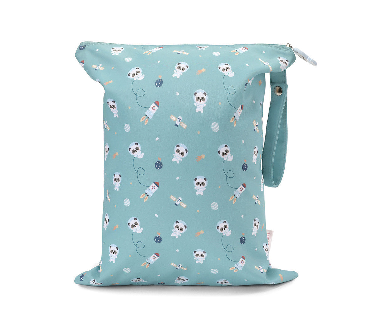 Bolsa Impermeável Infantil Personalizável, Pandas In Space