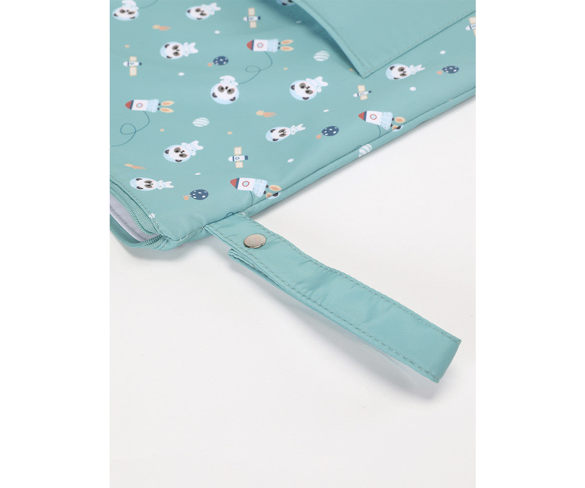 Bolsa Impermeável Infantil Personalizável, Pandas In Space