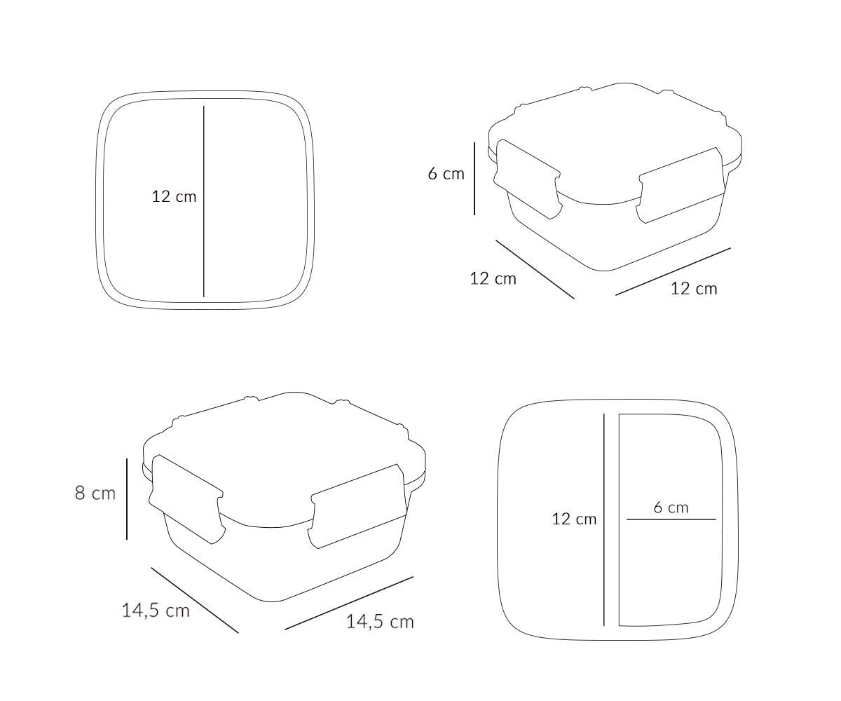 Caixa de Snacks Hermética 780 ml, The Wooden Toy
