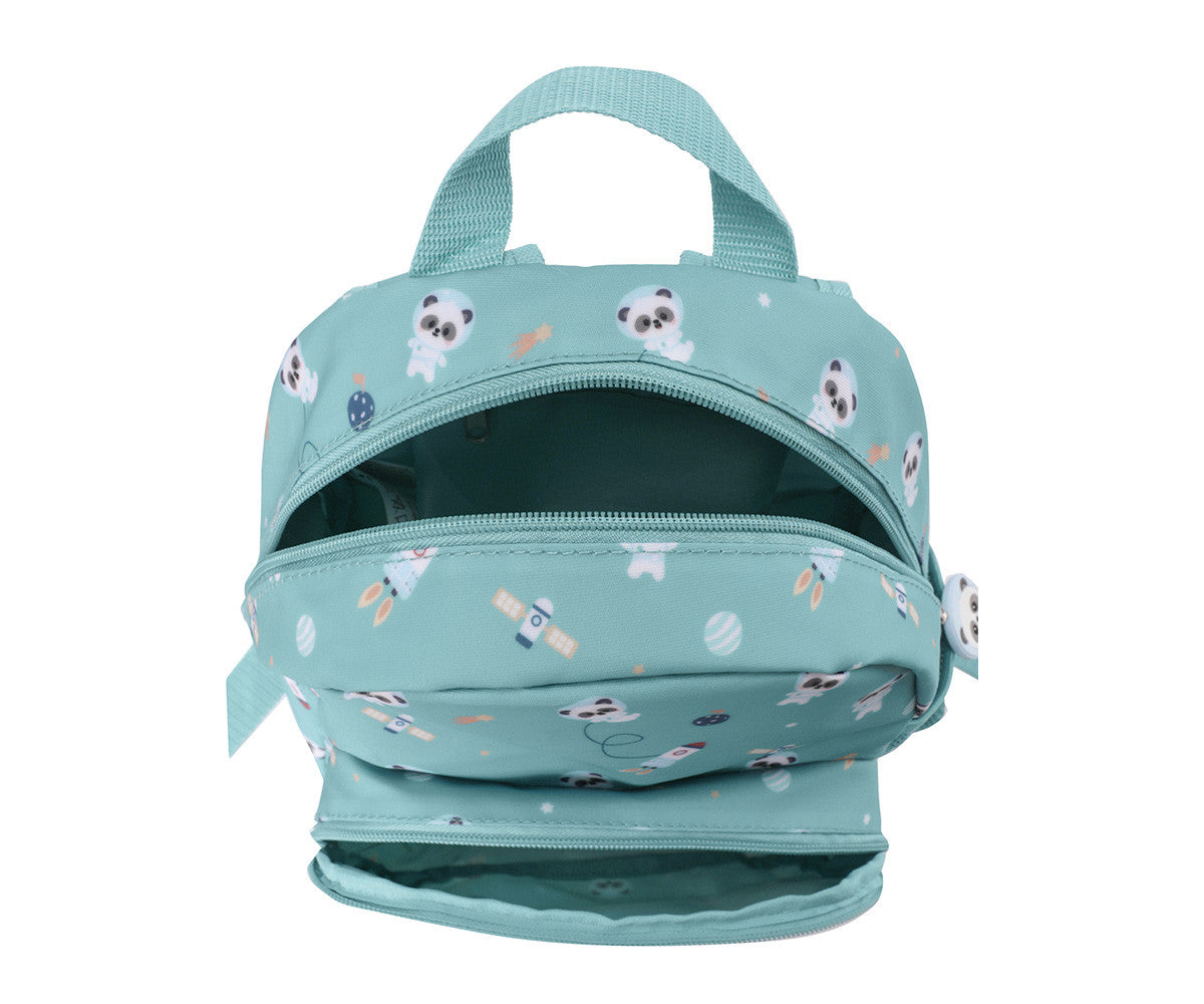 Mochila Infantil Personalizável, Pandas In Space