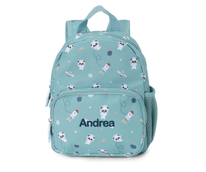 Mochila Infantil Personalizável, Pandas In Space