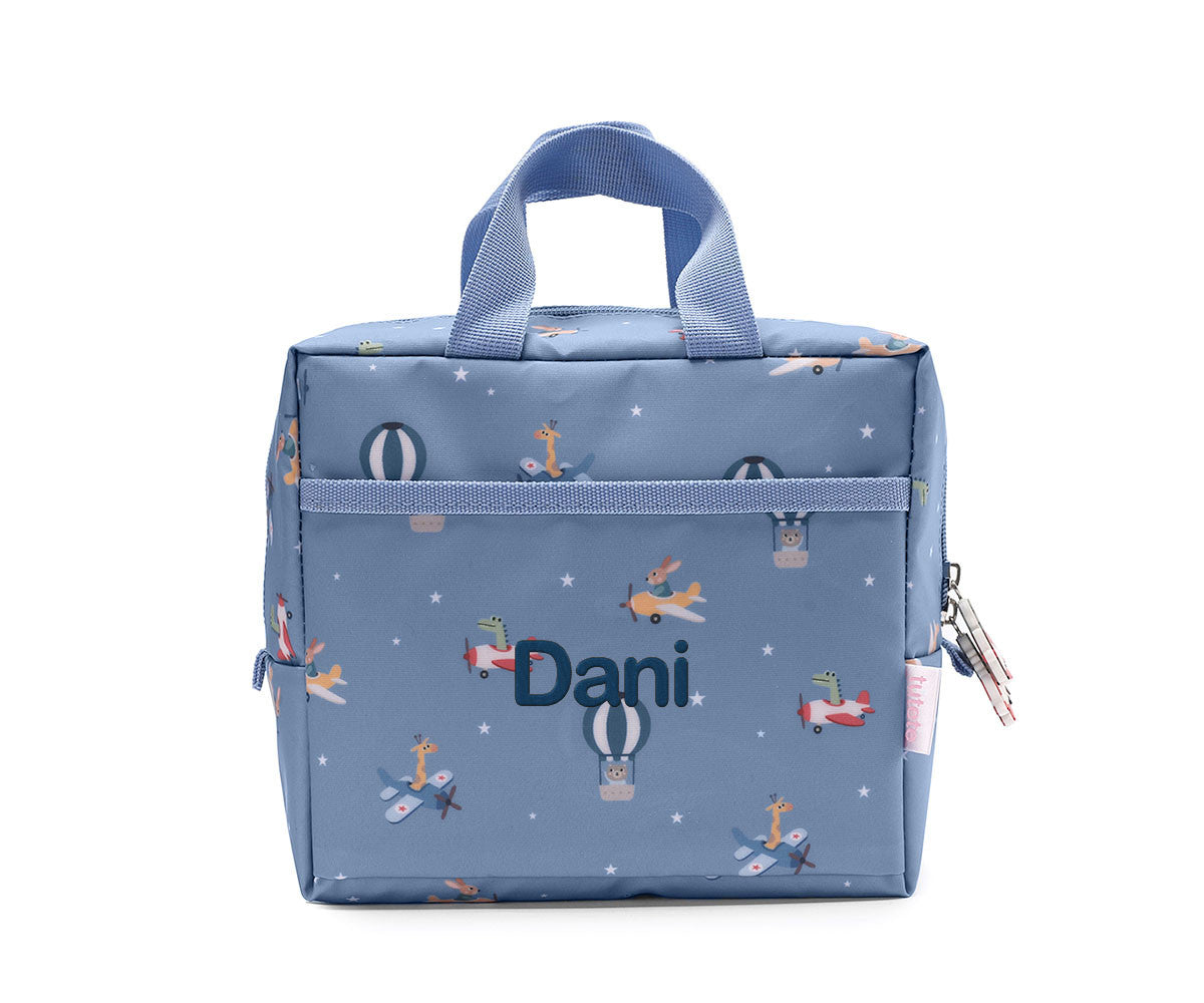 Lancheira Térmica Infantil Personalizável, Airplanes