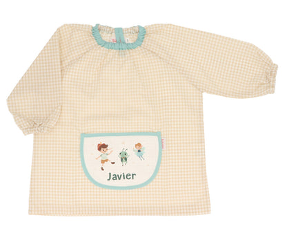 Bata com Bolso Central Vichy Personalizável, The Wooden Toy