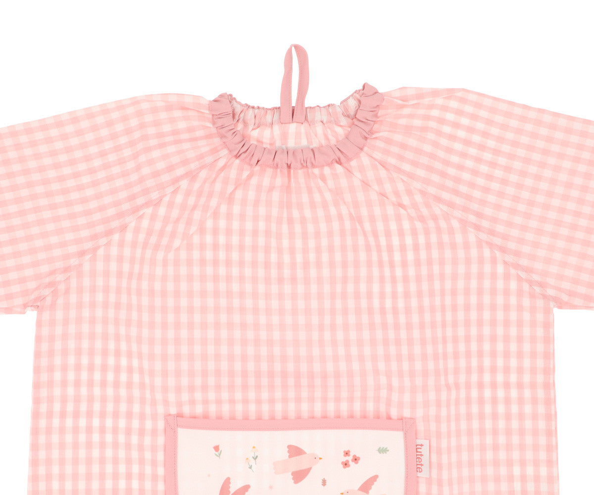 Bata com Bolso Central Vichy Personalizável, Blossom Birds