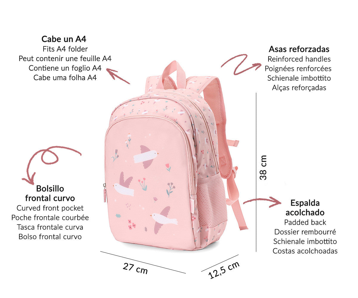Mochila 1.º Ciclo, Blossom Birds