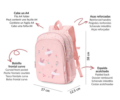 Mochila 1.º Ciclo, Blossom Birds