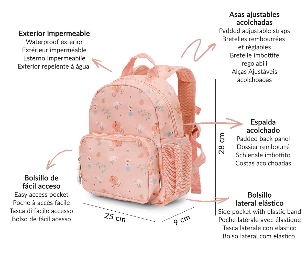 Mochila Infantil Personalizável, Mouse Fairies