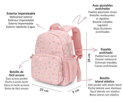 Mochila Infantil Personalizável, Blossom Birds