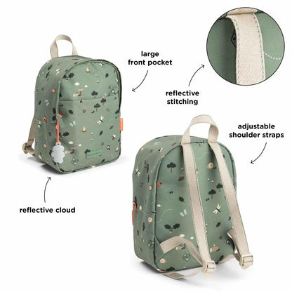 Mochila infantil, Tiny trails Green