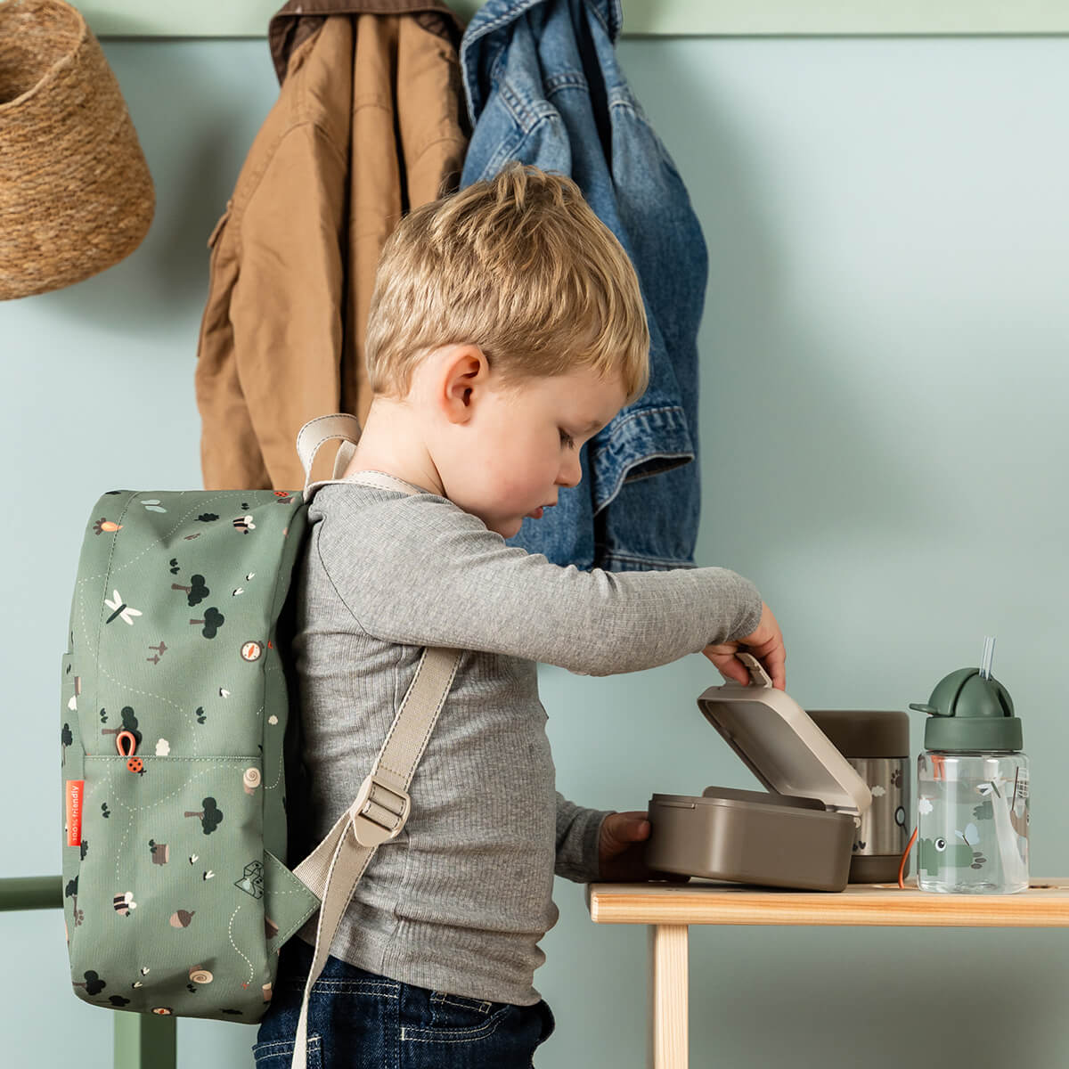 Mochila infantil, Tiny trails Green