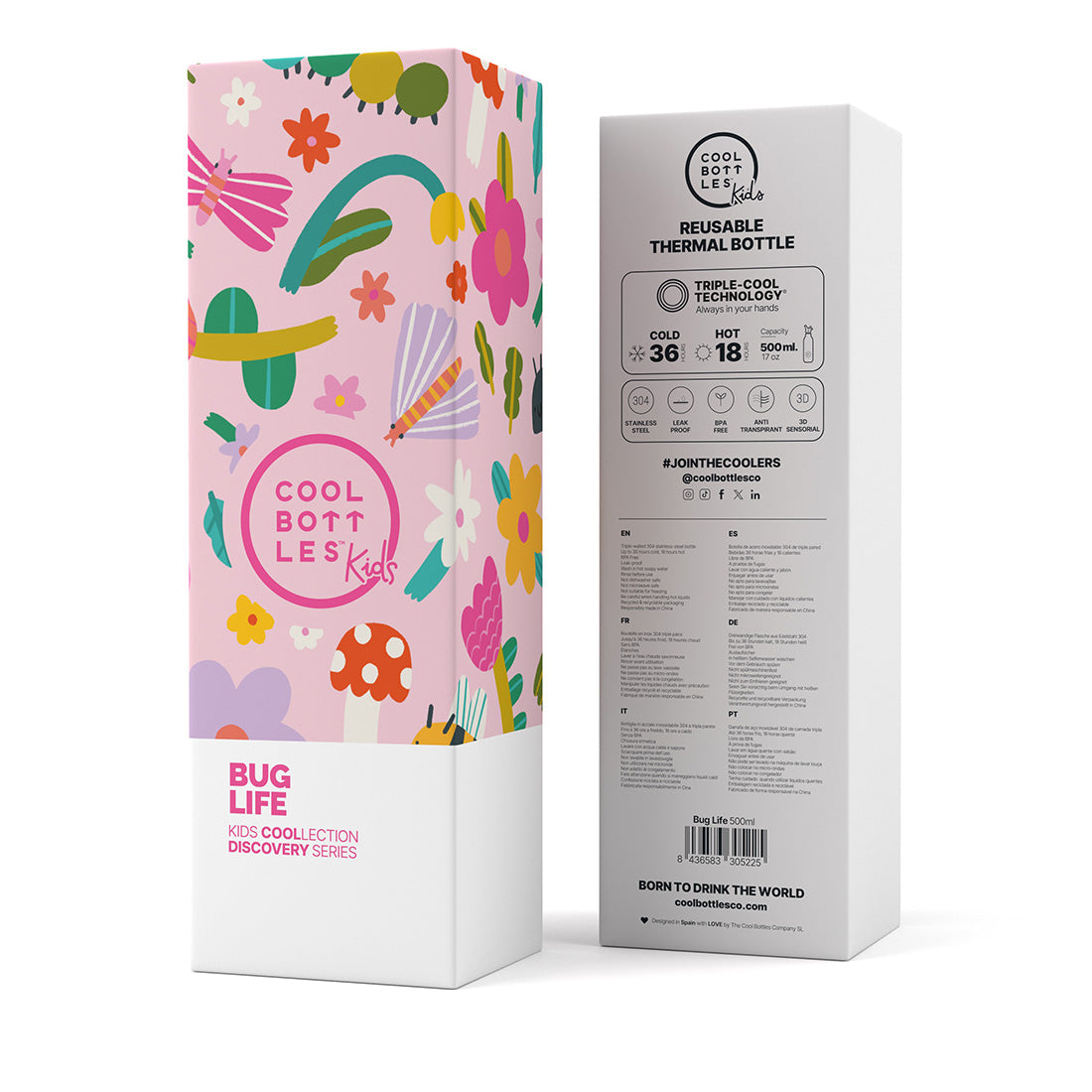 Garrafa térmica Cool Bottles, Bug Life 500m