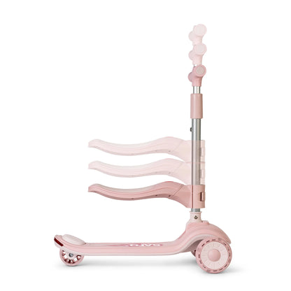 Trotinete Evolutiva Musical 2 em 1 Rosa, Saro