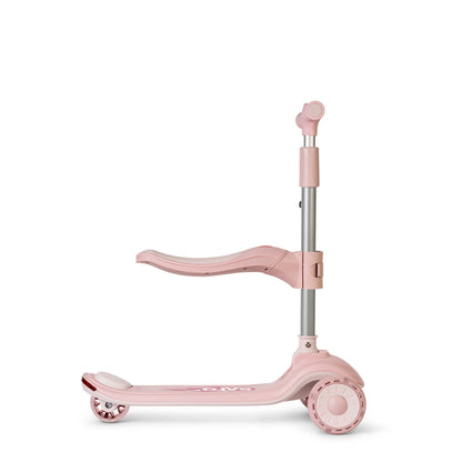 Trotinete Evolutiva Musical 2 em 1 Rosa, Saro