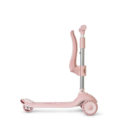 Trotinete Evolutiva Musical 2 em 1 Rosa, Saro