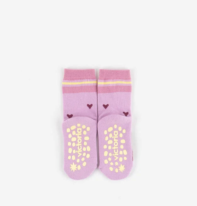 Victoria Barefoot - Meias antiderrapantes Dessins, Rosa