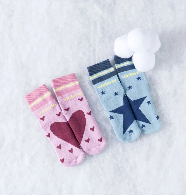 Victoria Barefoot - Meias Barefoot antiderrapantes Dessins, Azul