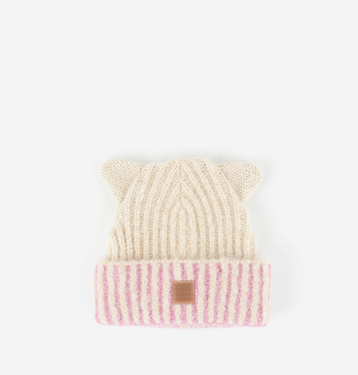 Gorro de Malha c/Orelhas Rosa, Victoria