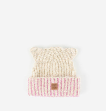Gorro de Malha c/Orelhas Rosa, Victoria