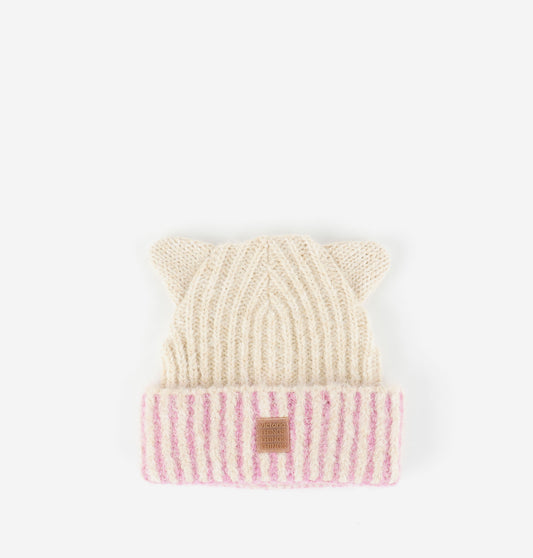Gorro de Malha c/Orelhas Rosa, Victoria