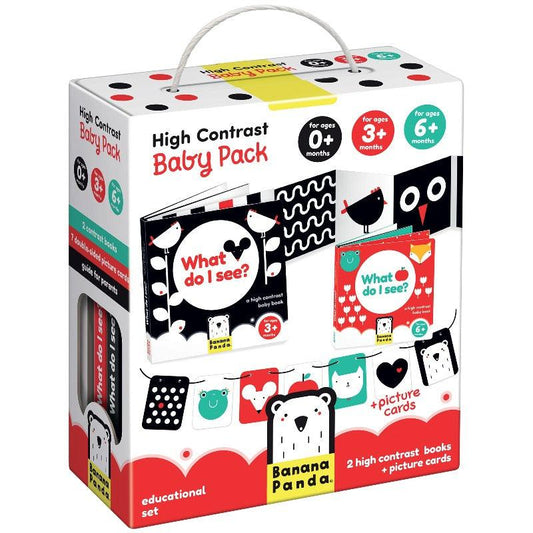 High contrast Baby Pack Banana Panda