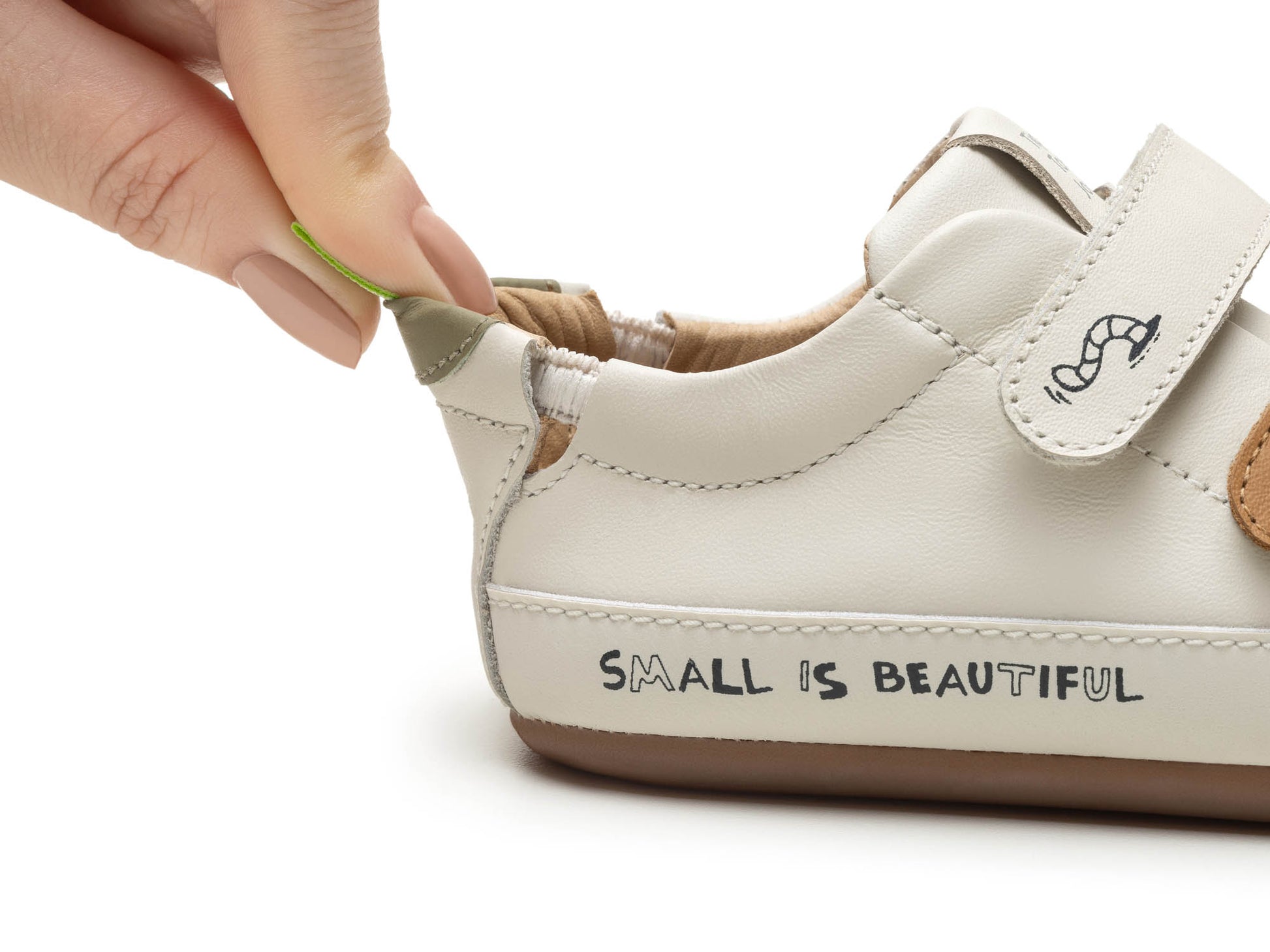 Tip Toey Joey Bossy Worm Tapioca / Hay / Slate Blue