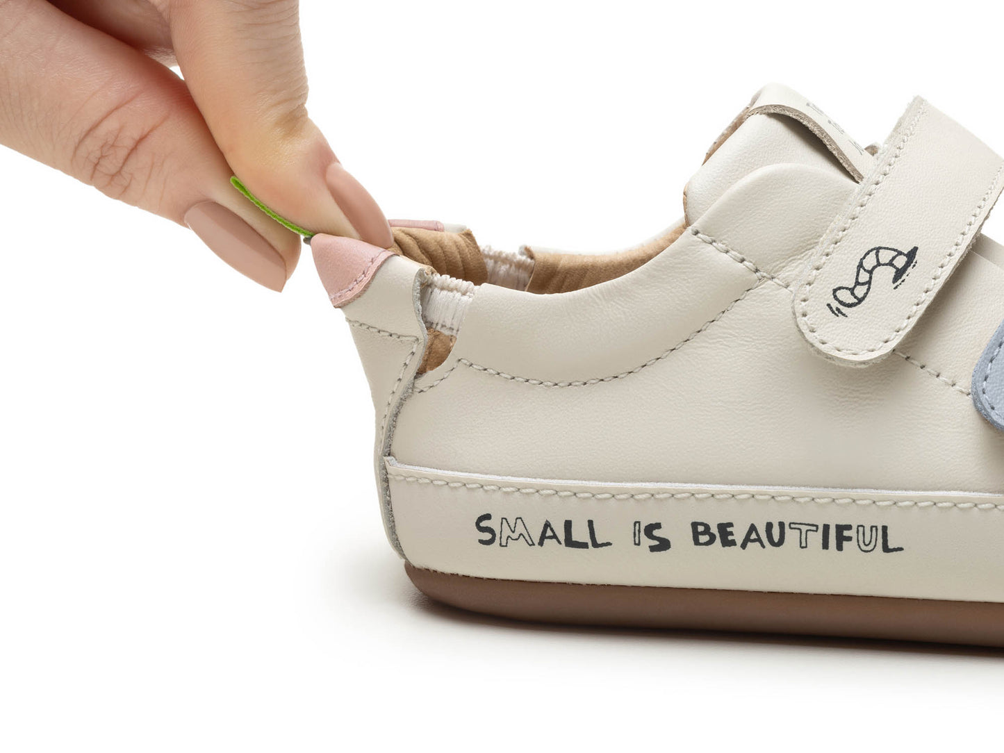 Tip Toey Joey Bossy Worm Tapioca / Wan Blue / Papaya Cream