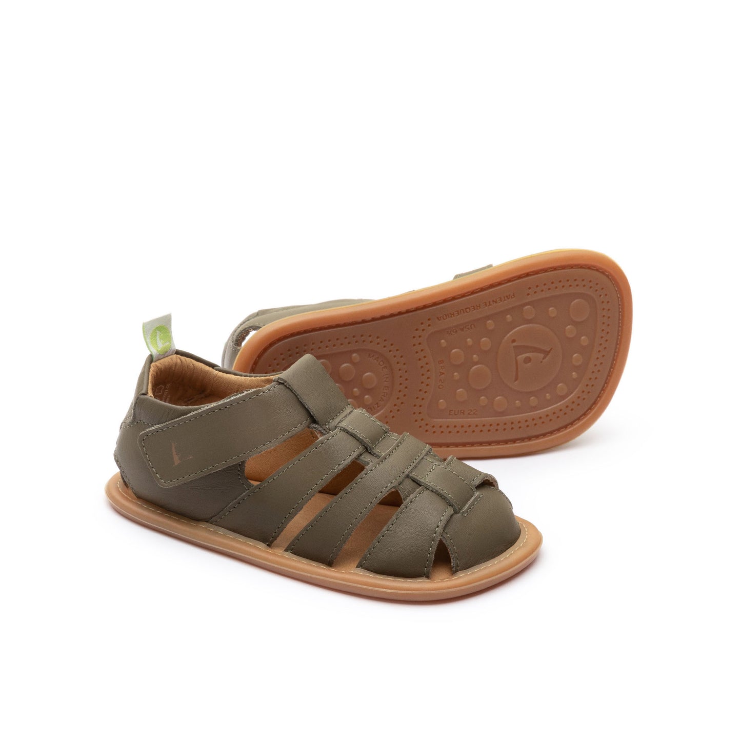 Tip Toey Joey - Sandálias Sandy (Andar e Equilibrar), Mineral Green