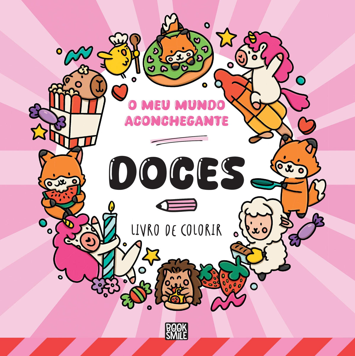 O Meu Mundo Aconchegante: Doces - Livro de colorir