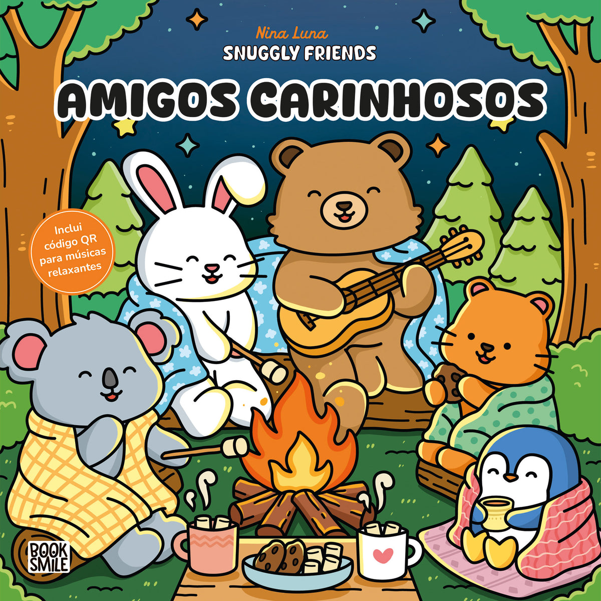 Livro de Colorir Amigos Carinhosos, Nina Luna Coloring