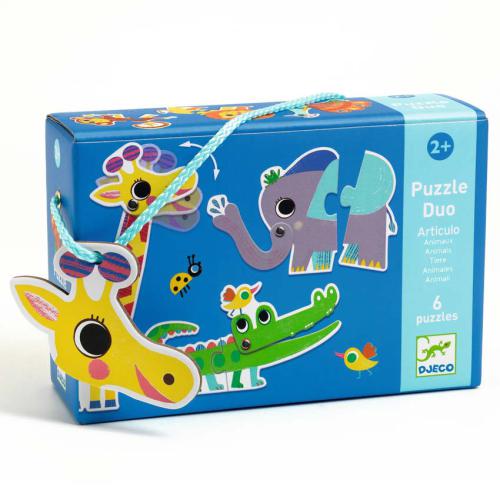 Puzzle Duo Animais 2+, Djeco