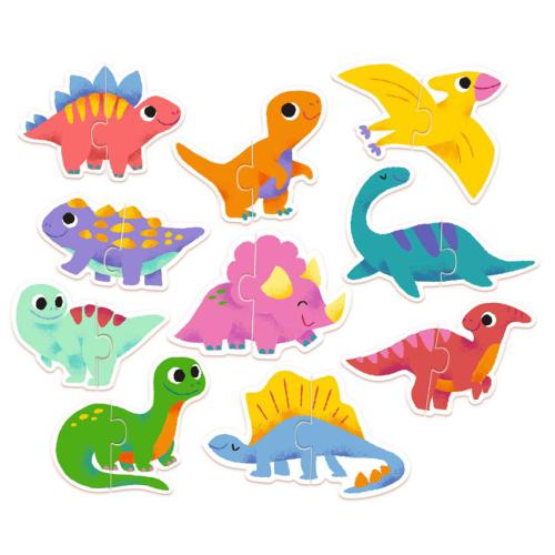 Puzzle Duo Dinossauros 2+, Djeco