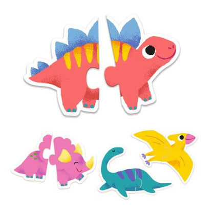 Puzzle Duo Dinossauros 2+, Djeco