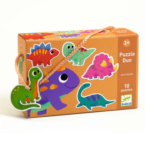 Puzzle Duo Dinossauros 2+, Djeco