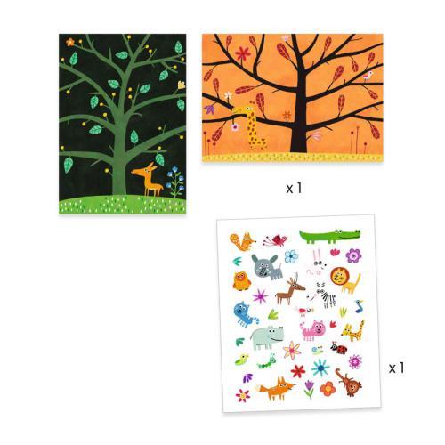 Animais - Autocolantes Reutilizáveis