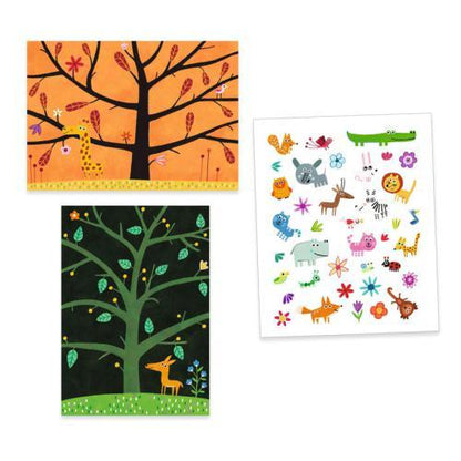Animais - Autocolantes Reutilizáveis