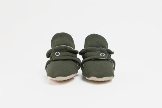 Zás Trás Baby Booties Olive treat