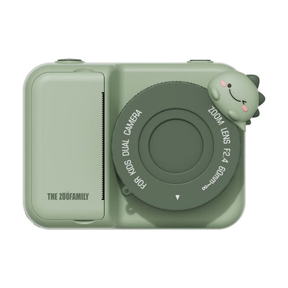 Máquina Fotográfica Infantil  instantânea The Zoo Family – Zoo Print Dino Verde