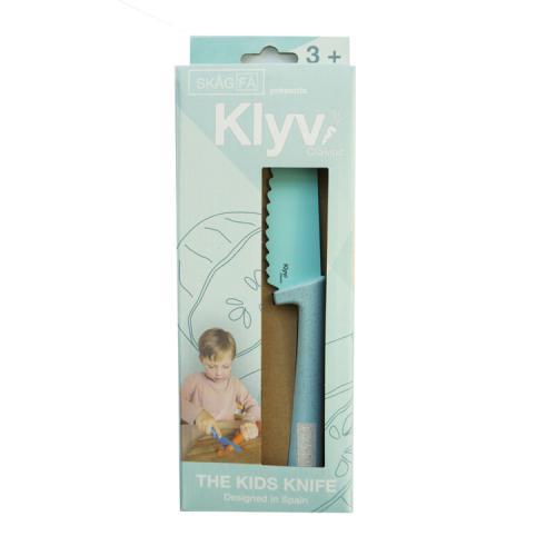 Faca de autonomia infantil, Klyv Clássico, Aqua