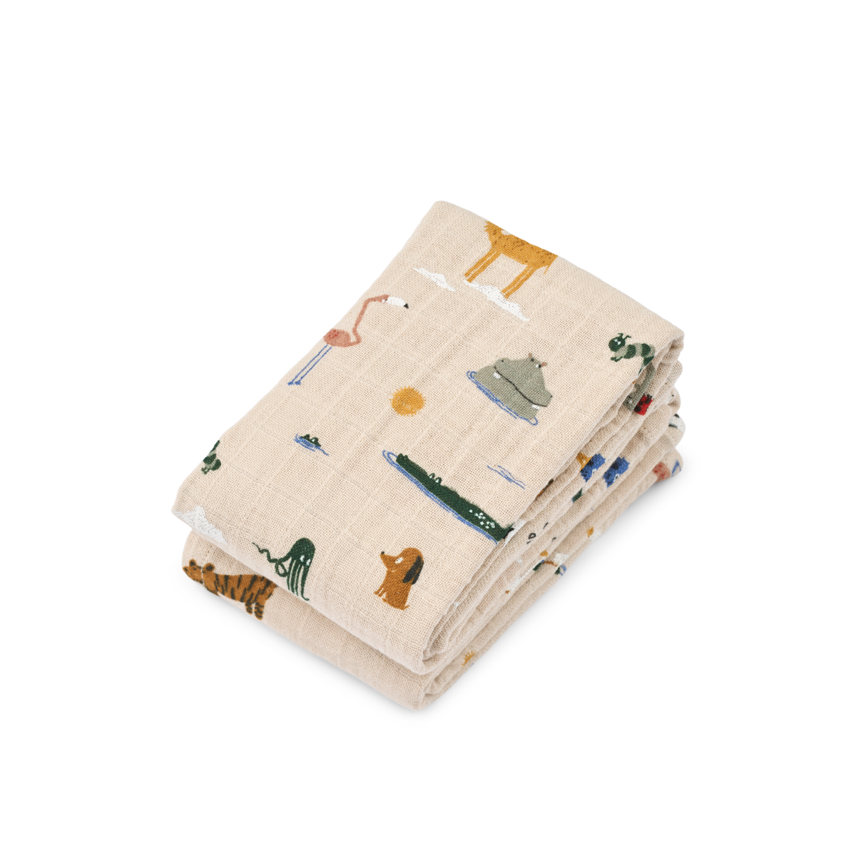 Musselinas algodão orgânico Around the World, Liewood (pack x2)