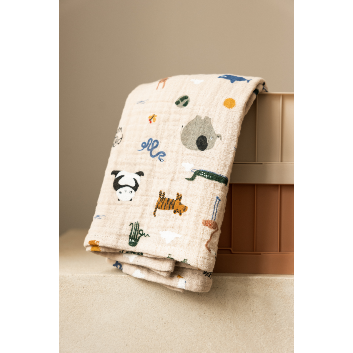 Musselinas algodão orgânico Around the World, Liewood (pack x2)